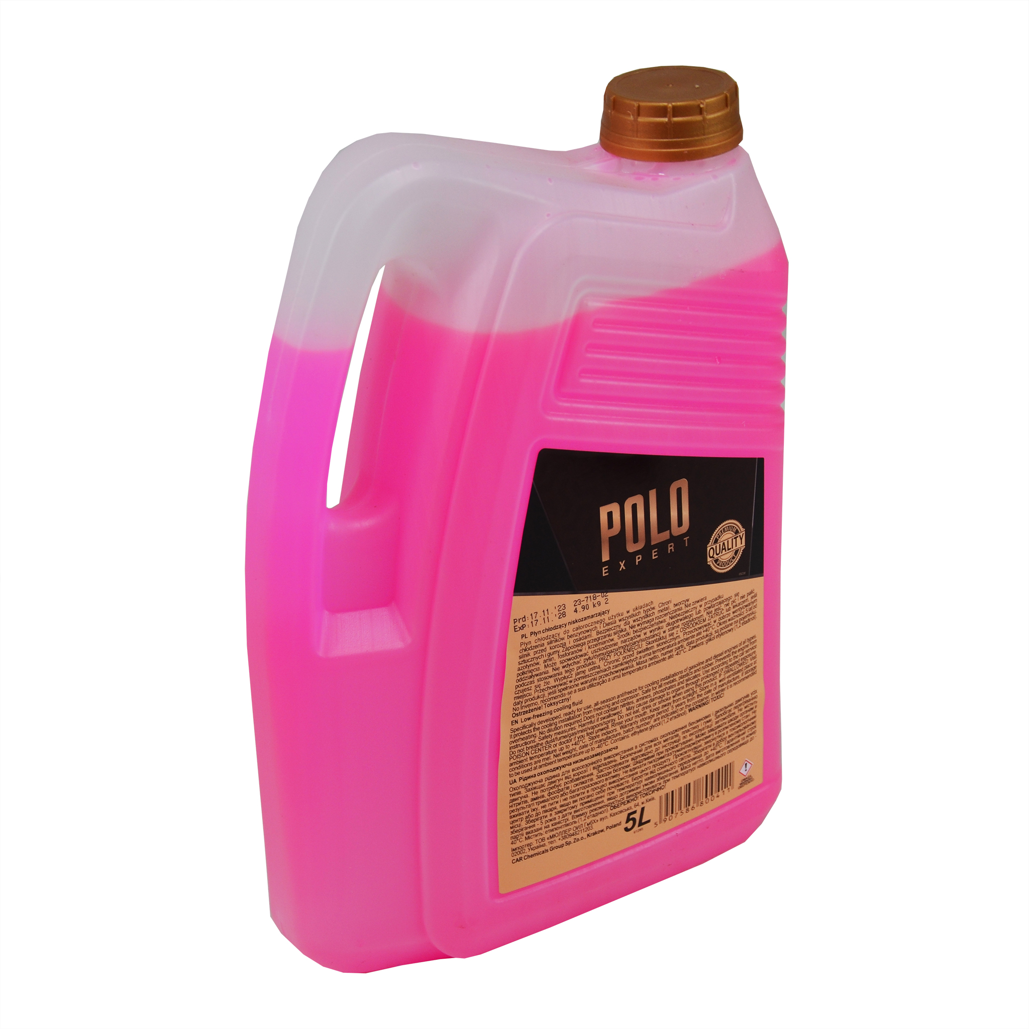Тосол антифриз (охолоджуюча рідина) 5л червоний -40 G-12+ Premium Polo Expert