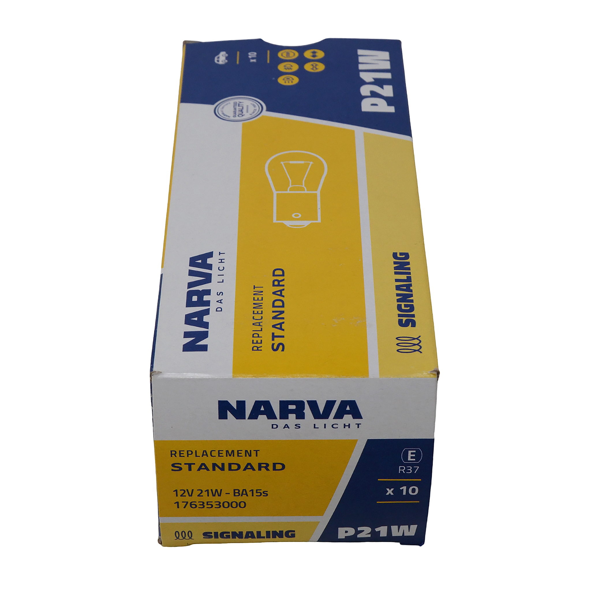 Лампа одноконтактна P21W 12V (в упак. 10 шт) Narva