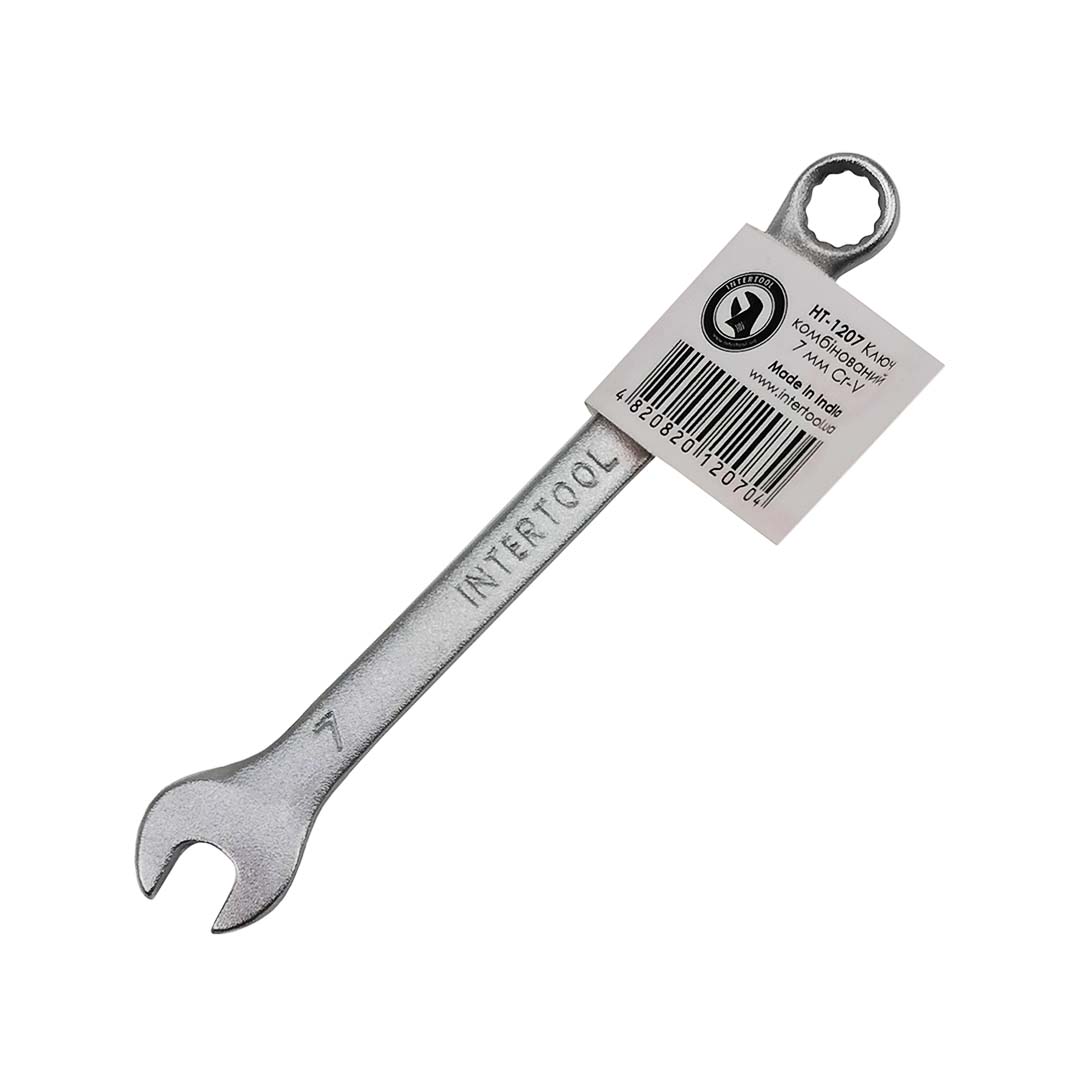 Ключ рожково-накидний 07 мм Intertool