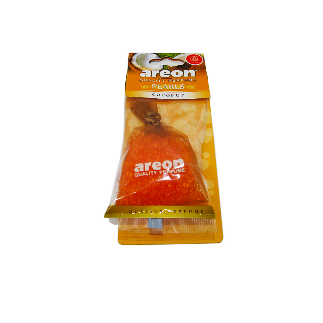 Освіжувач салону на дзеркало мішечок Coconut (Кокос) Pearls Areon