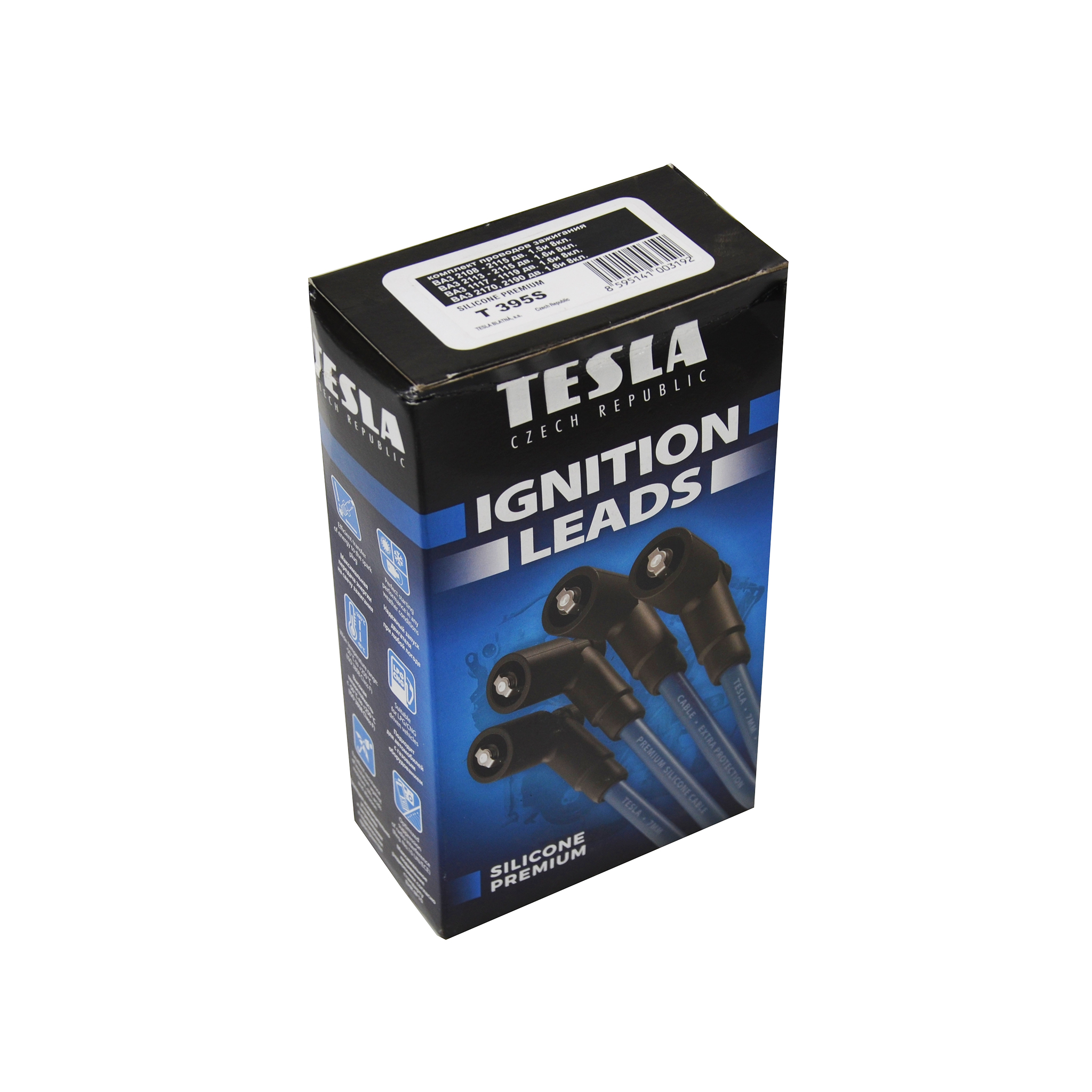 Дроти запалювання 21082, 2109, 21099, 2110, 2111, 2112, 2113, 2114, 2115 1.5 8V Silicone Premium Tesla