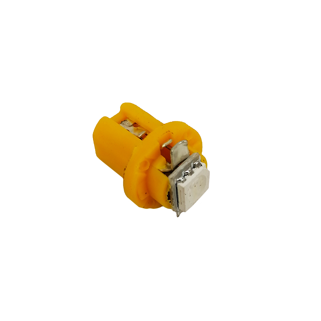 Лампа щитка приладів 2108 LED T5 12V в зборі 1 діод жовта Tempest