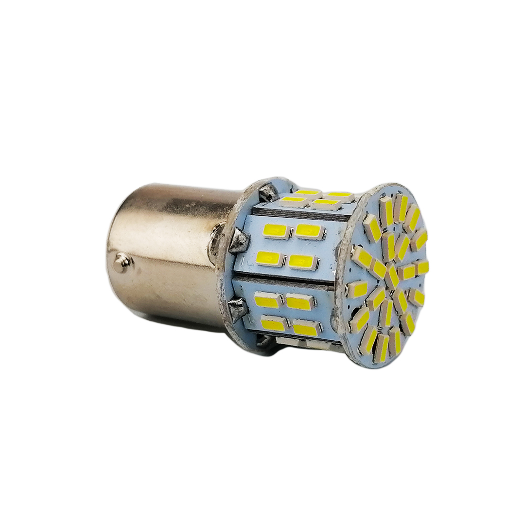 Лампа одноконтактна LED P21W 12V 50 діодів (кукурудза) Квант