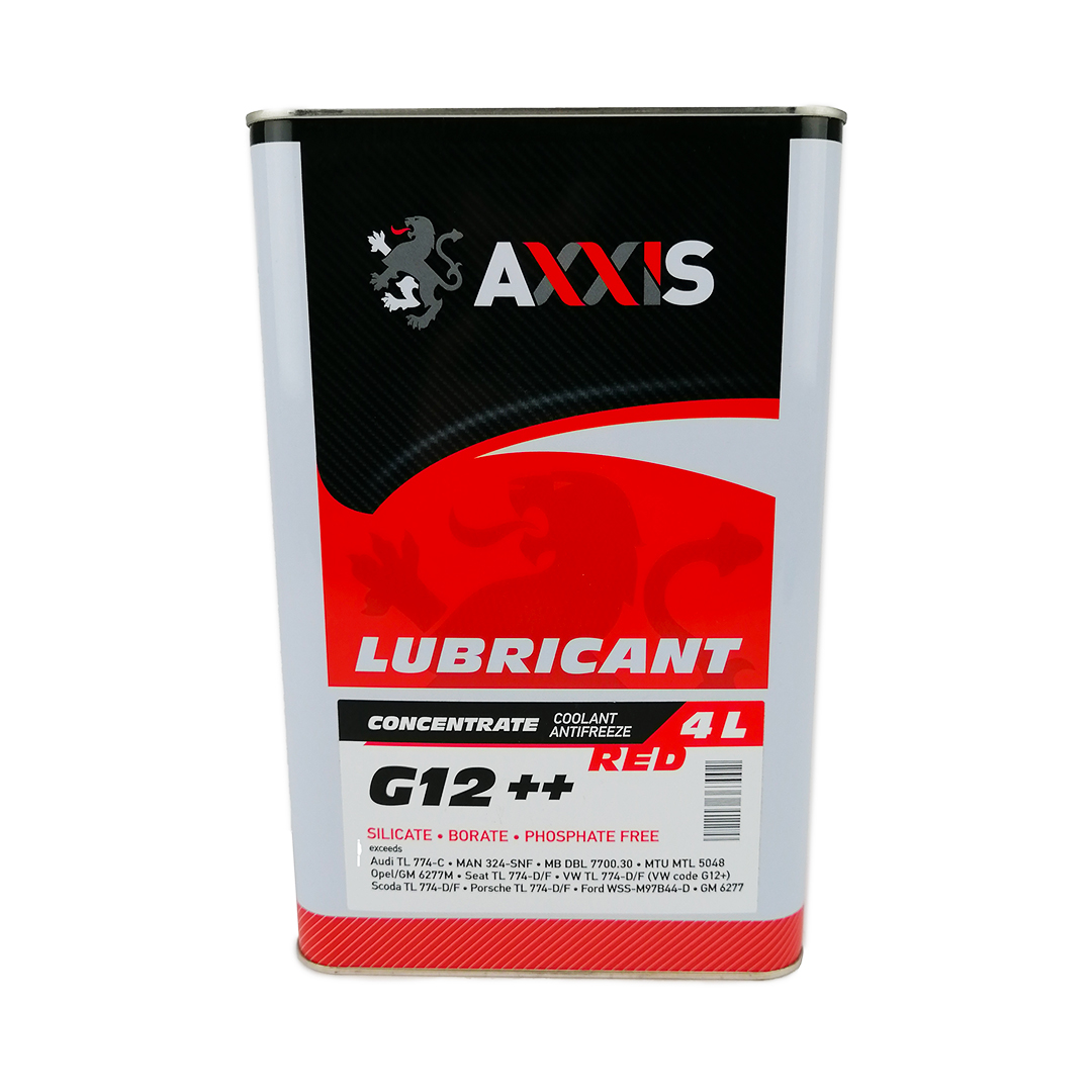 Тосол антифриз (охолоджуюча рідина) 4л червоний -80 G-12++ (концентрат) Axxis