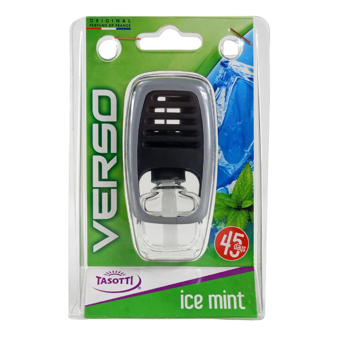 Освіжувач салону на дефлектор рідкий 8 мл Ice Mint (Крижана м'ята) Verso Tasotti