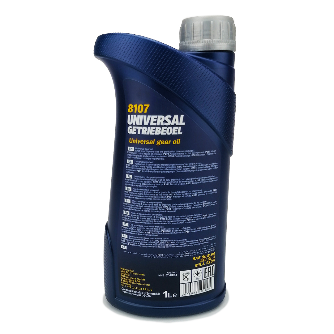 Олива трансмісійна 80W-90 1л GL-4 Universal Getriebeoel Mannol