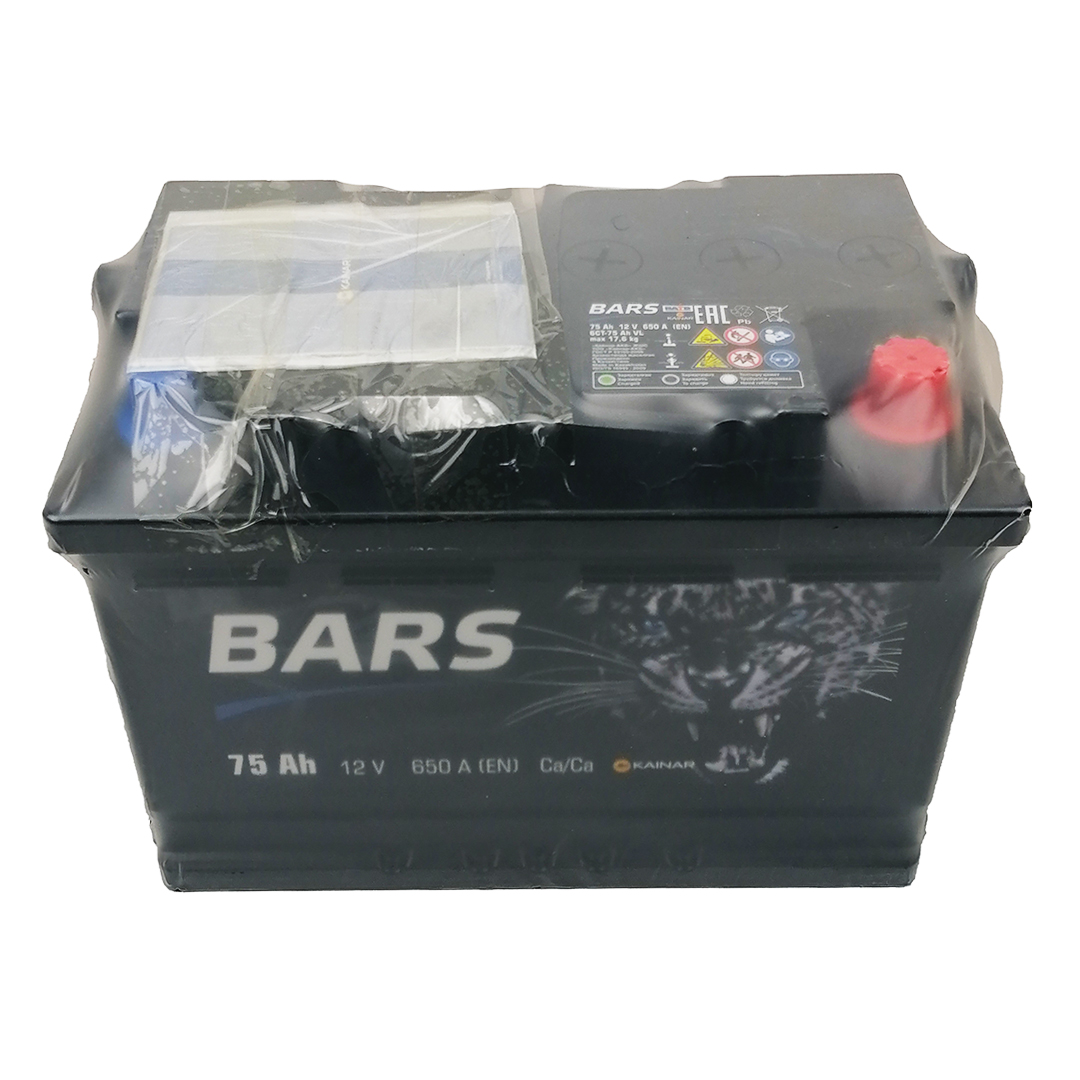 Акумулятор 75 А/год євро 650 А Bars