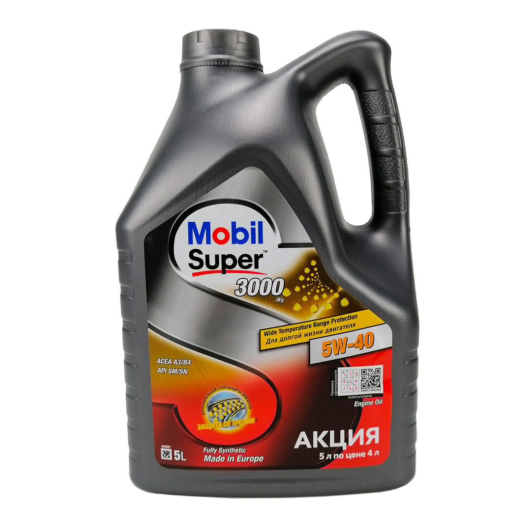 Олива моторна 5W-40 5л 3000 Mobil
