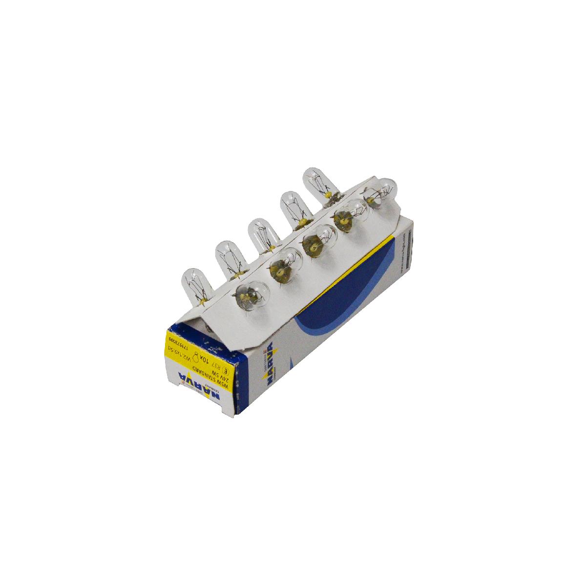 Лампа б/ц W5W 24V (в упак. 10 шт) Narva