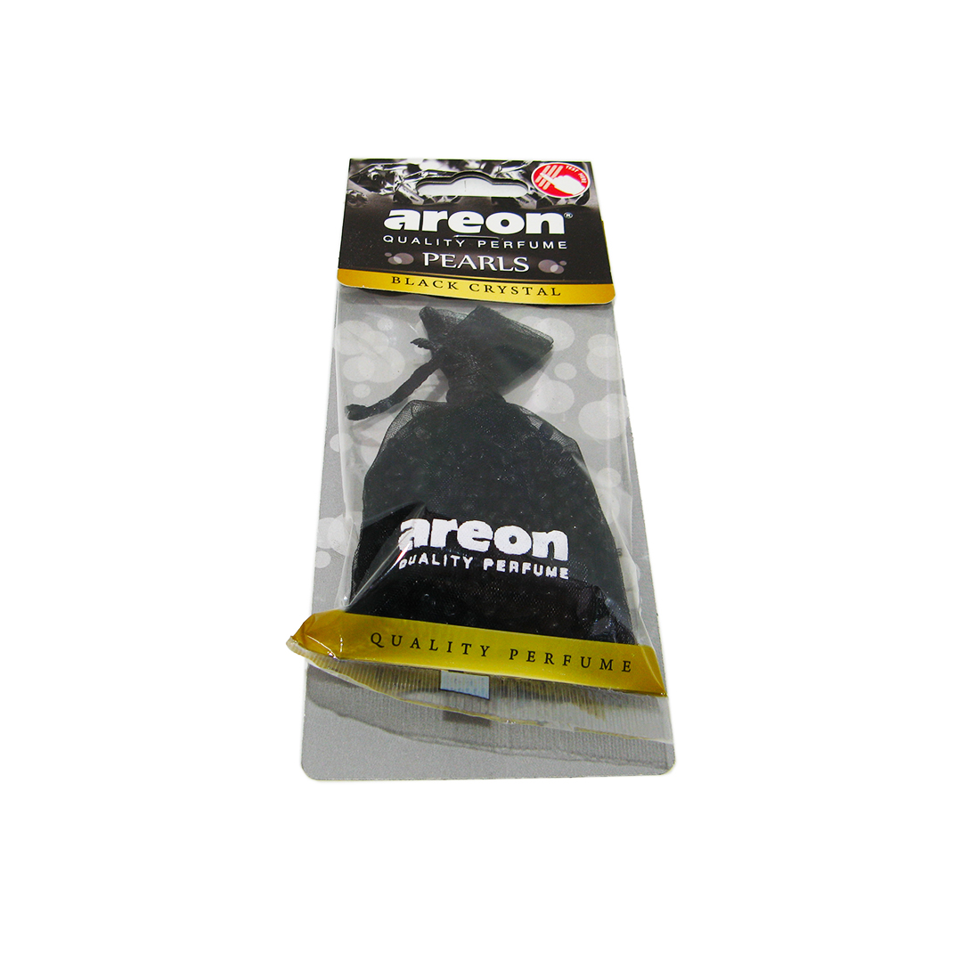Освіжувач салону на дзеркало мішечок Black Crystal (Чорний кристал) Pearls Areon