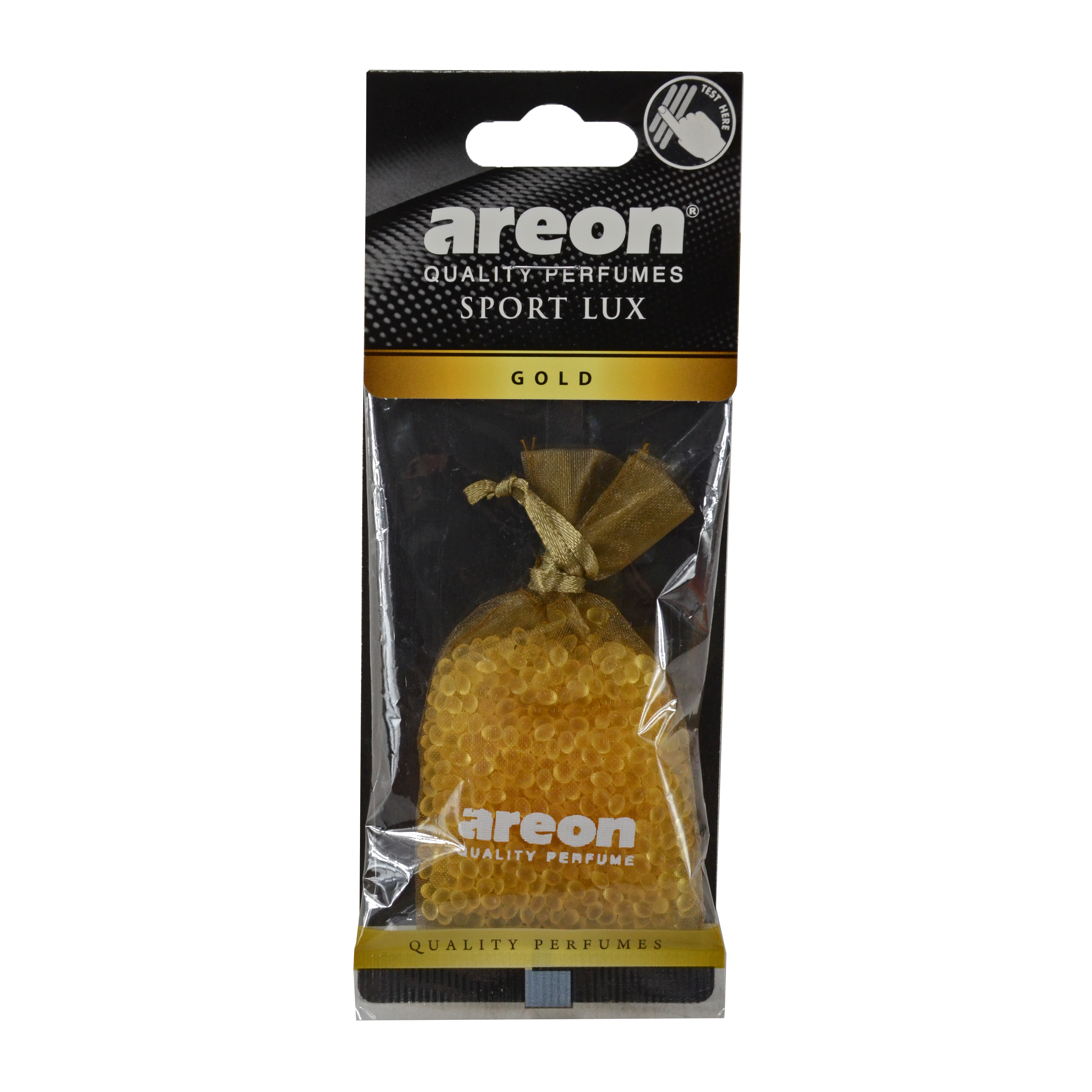 Освіжувач салону на дзеркало мішечок Gold (Золото) Sport Lux Pearls Areon