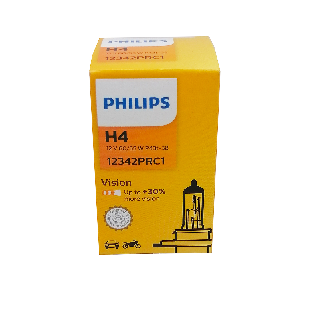 Лампа Н4 12V Р43 60/55W +30 Преміум Philips