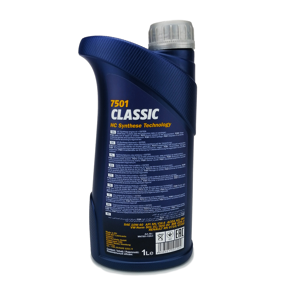 Олива моторна 10W-40 1л Classic Mannol