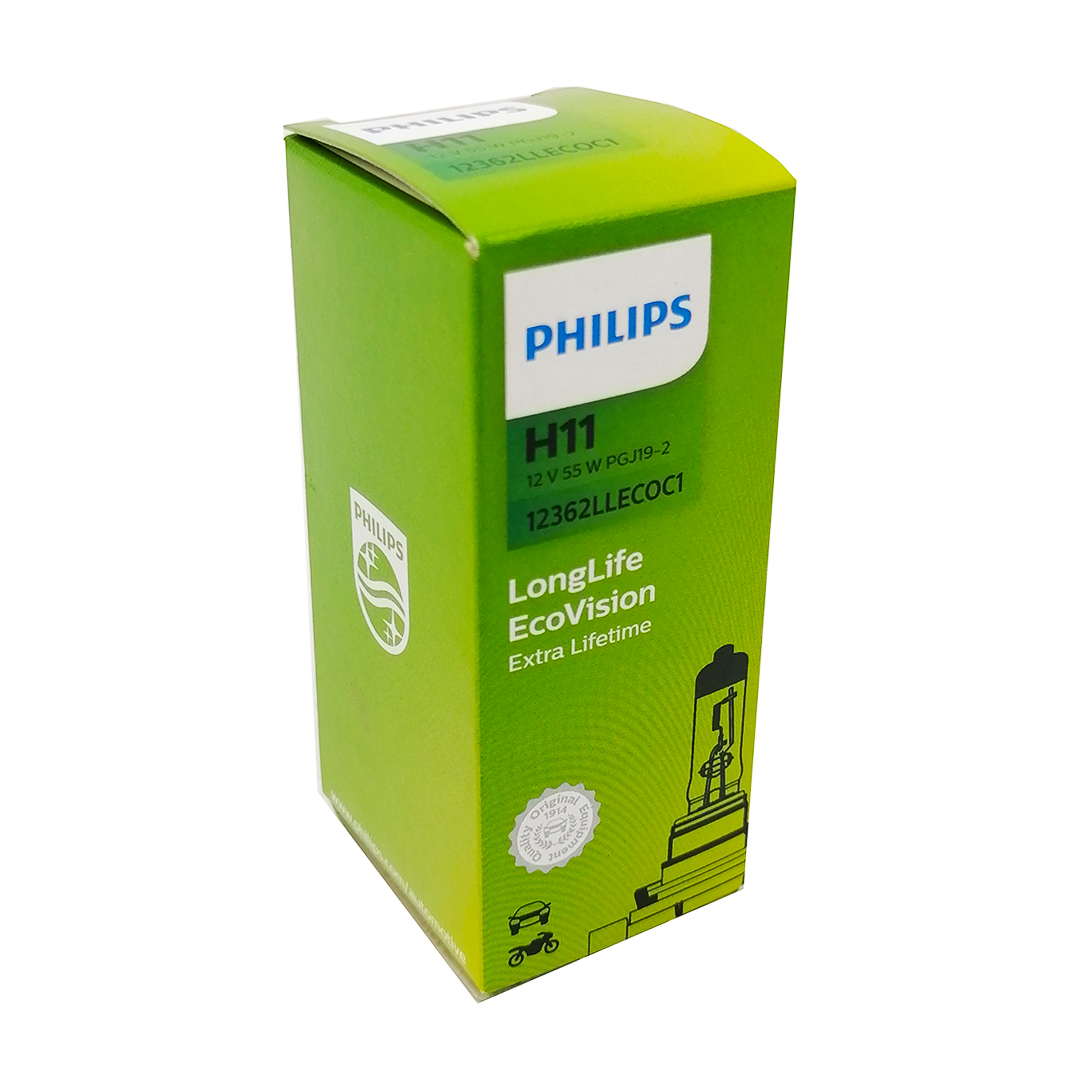 Лампа Н11 12V 55W Long Life EcoVision Philips