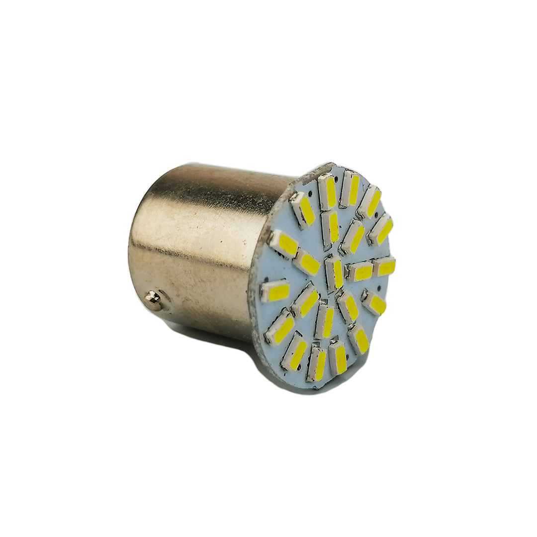 Лампа одноконтактні LED P21W 12V 22 діода Квант