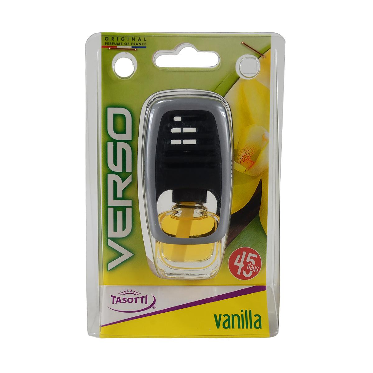 Освіжувач салону на дефлектор рідкий 8 мл Vanilla (Ваніль) Verso Tasotti