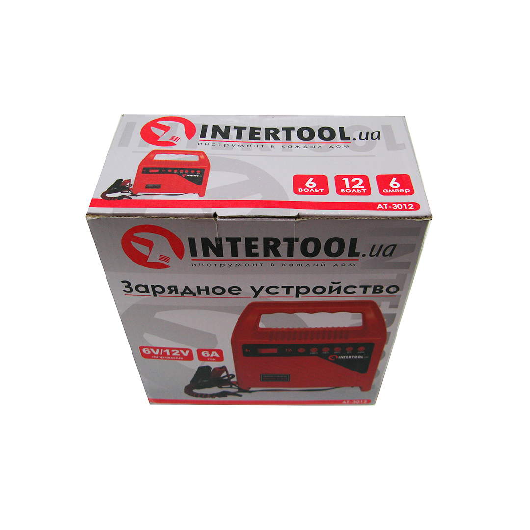 Зарядний пристрій 6А 6/12V світлодіод Intertool