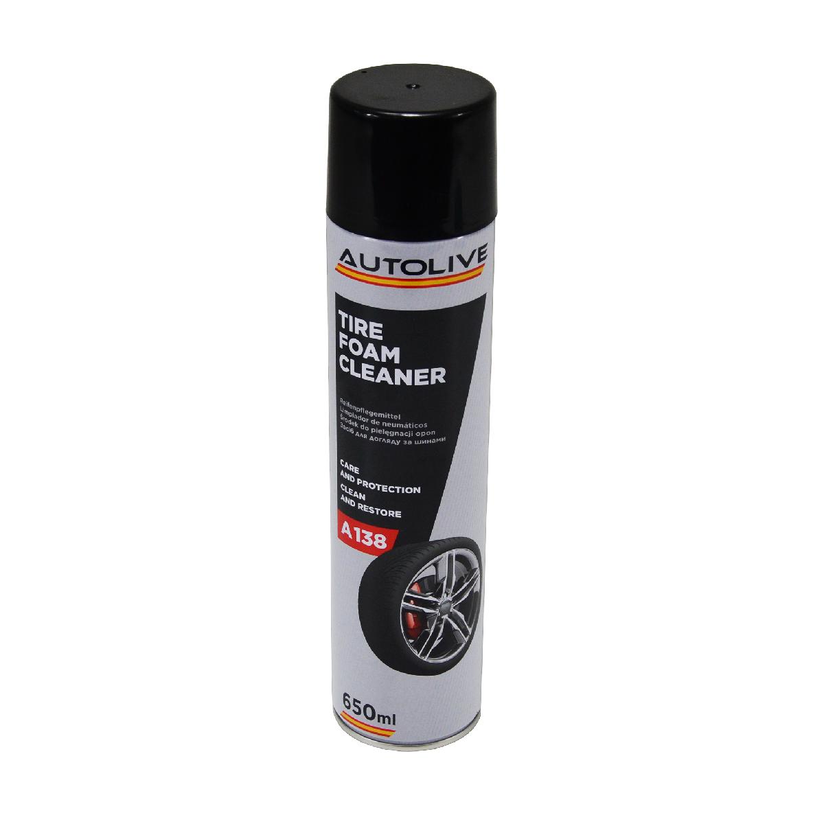 Поліроль шин 650 мл пінний аерозоль Tire Foam Cleaner Fusion