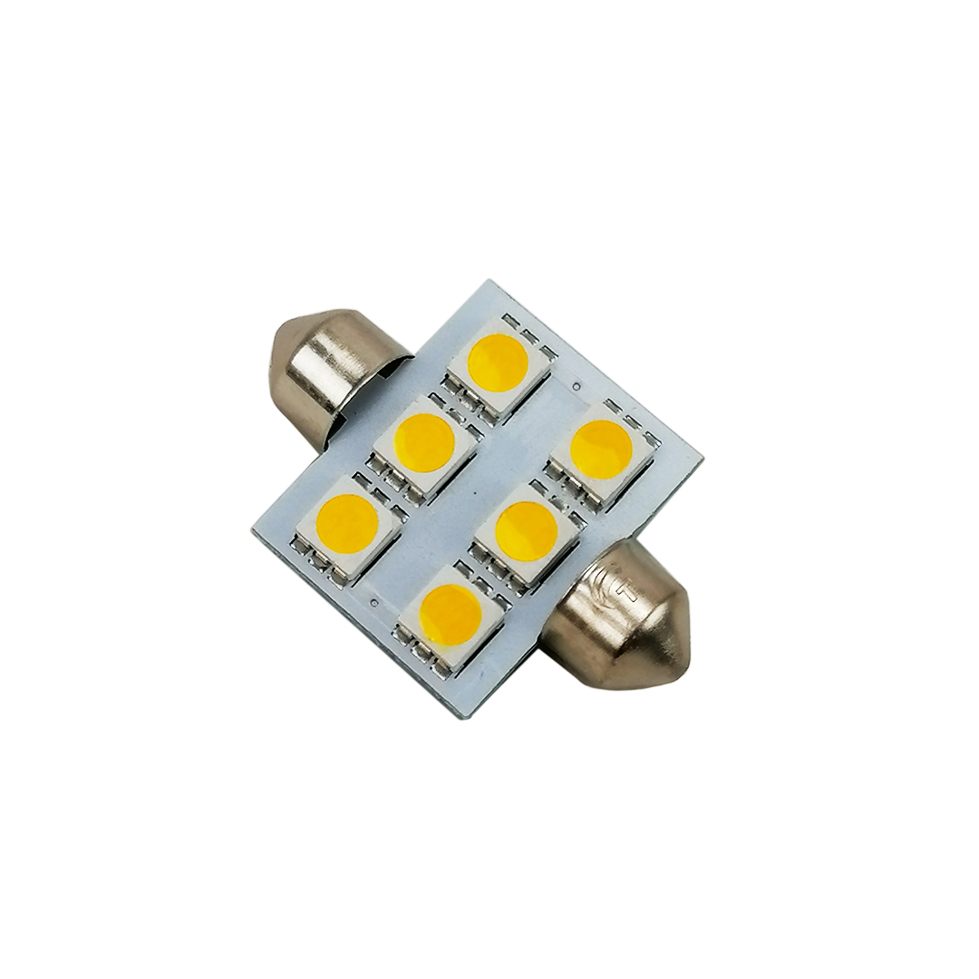 Лампа салону LED 36 мм T11 24V 6 діодів Tempest