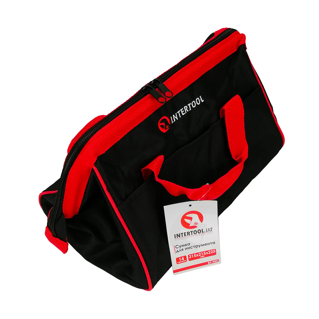 Сумка для інструментів 315 x 215 x 255 мм 14 кишень Intertool