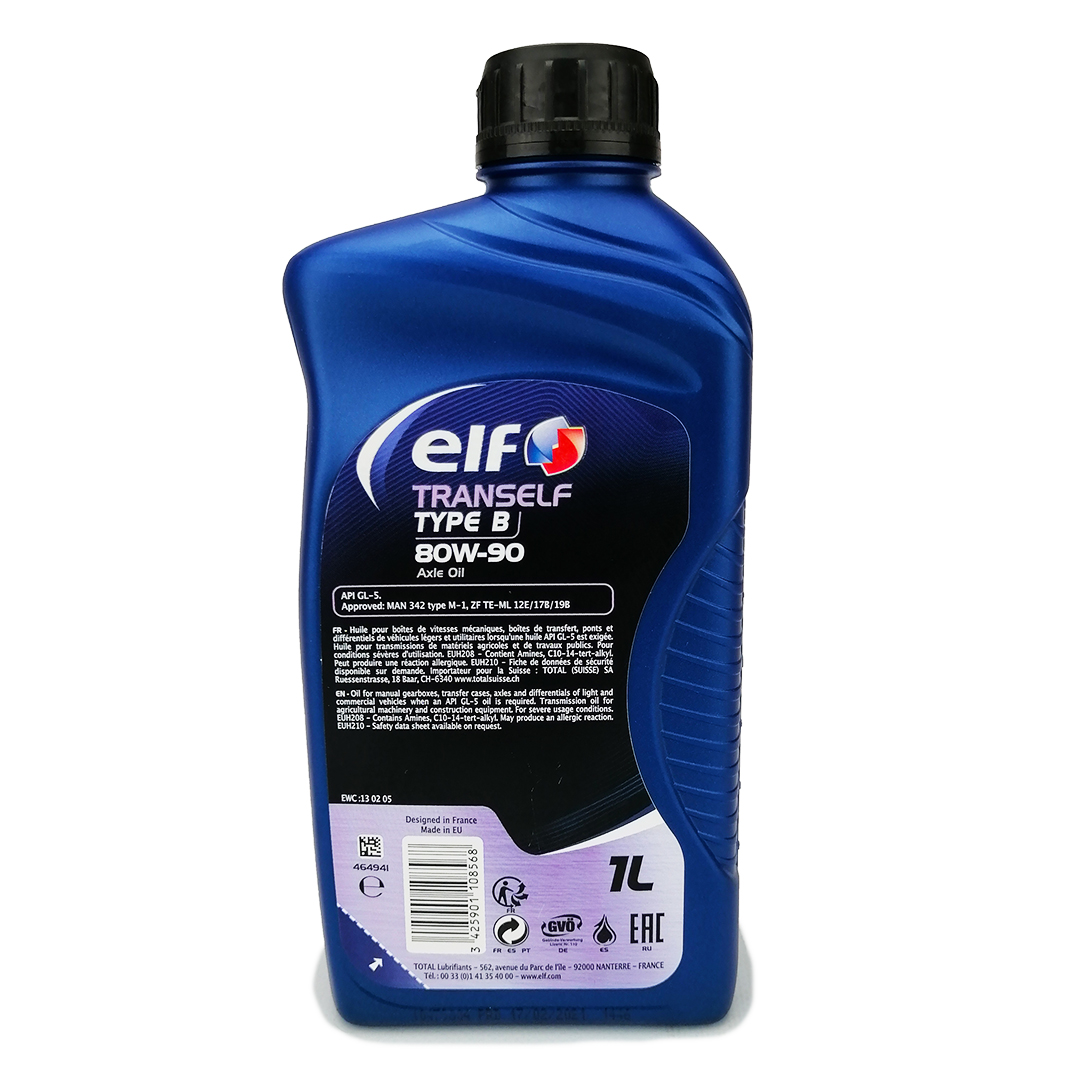 Олива трансмісійна 80W-90 1л GL-5 Tranself Type B ELF