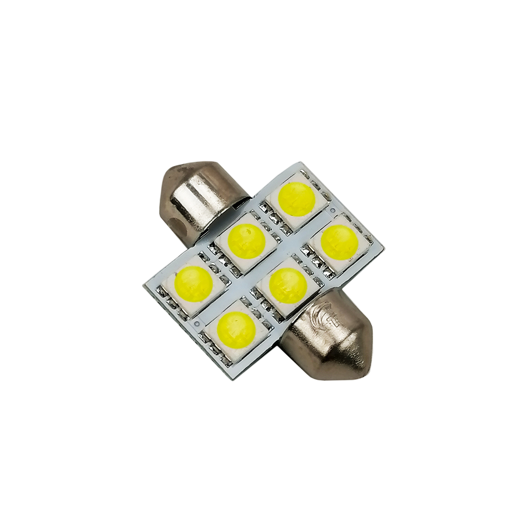 Лампа салону LED 31 мм T11 24V 6 діодів WARM WHITE Tempest