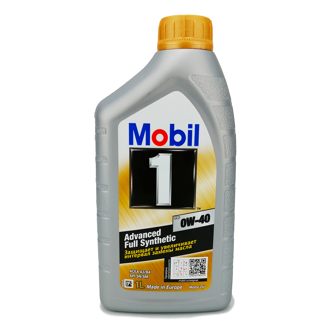 Олива моторна 0W-40 1л Mobil