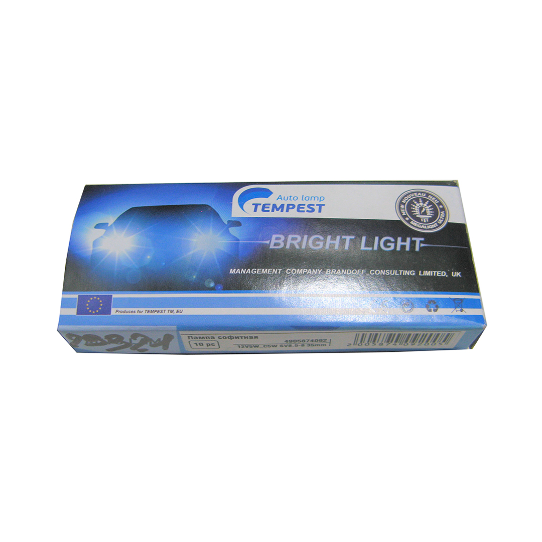 Лампа салону 35 мм C5W 12V Tempest