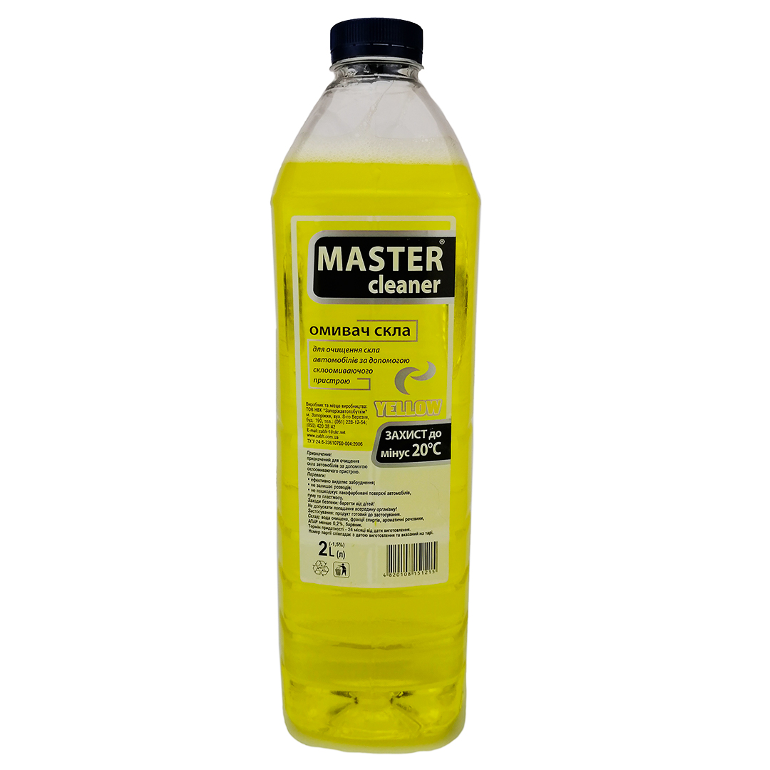Рідина в бачок омивача зимова 2л -20°C Цитрус Master cleaner