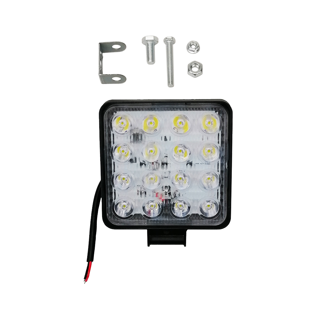 Фара LED додаткова точковий промінь 48W 6000К квадратна Spot Pulso