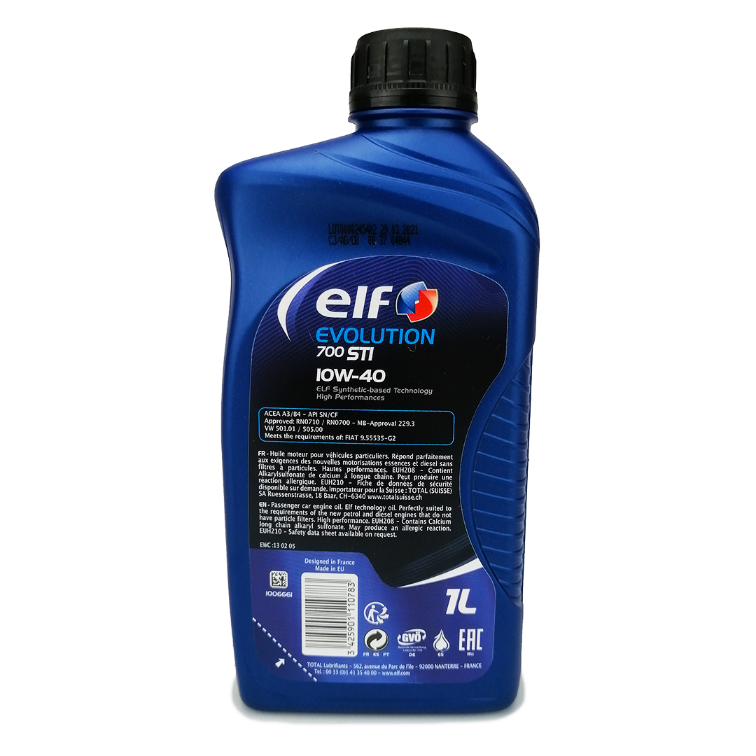 Олива моторна 10W-40 1л Evolution 700 STI ELF
