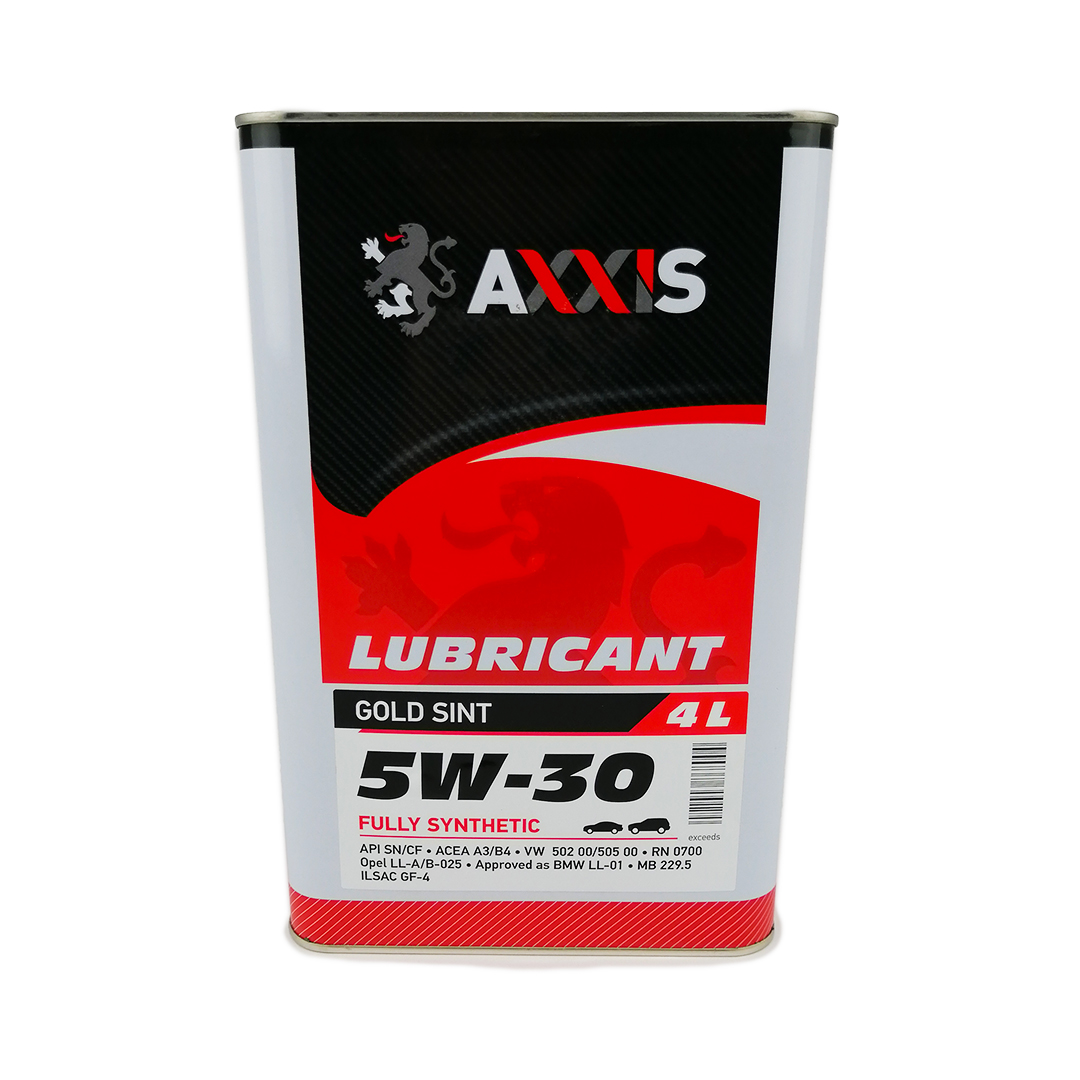 Олива моторна 5W-30 4л Gold Sint Axxis