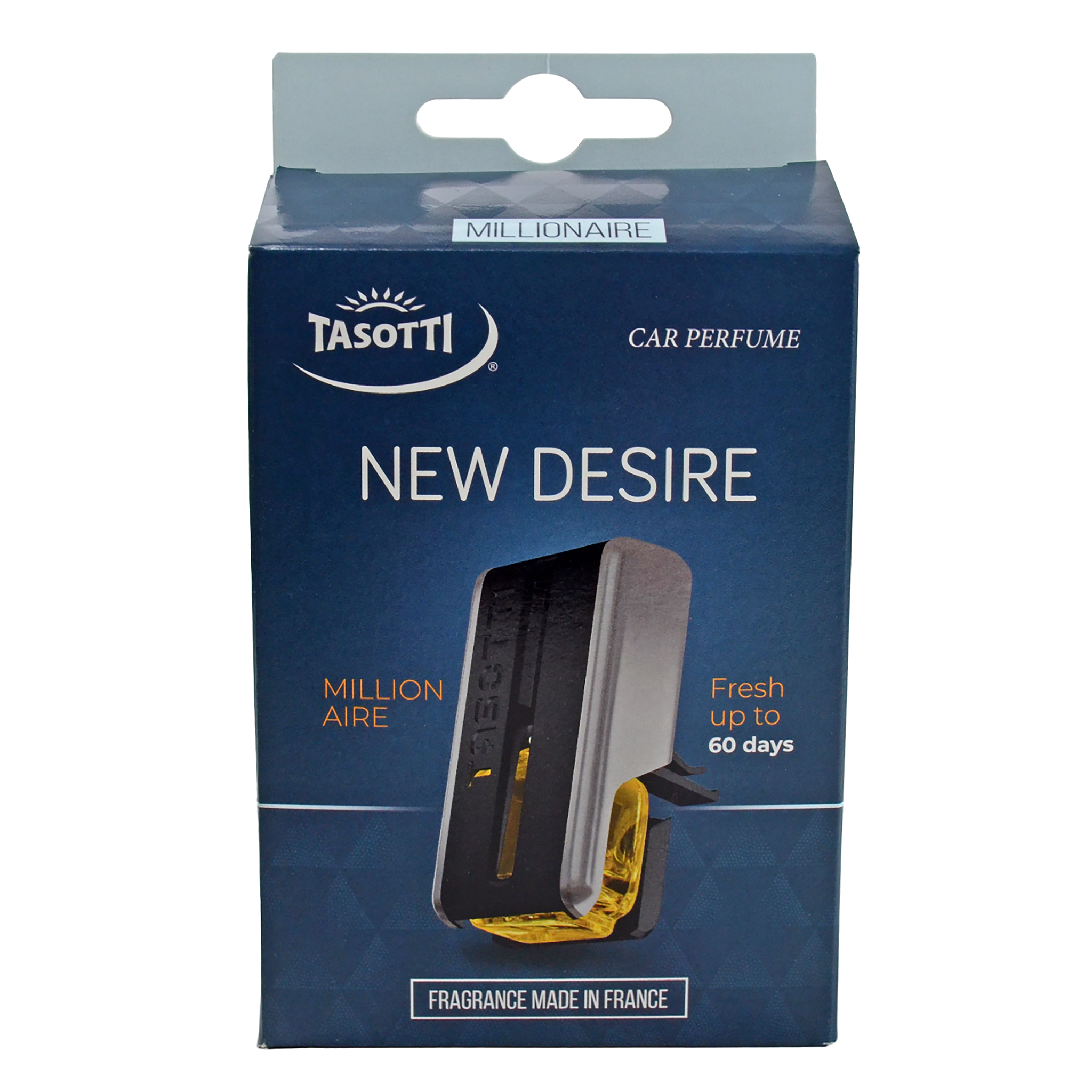 Освіжувач салону на дефлектор рідкий 8 мл Millionaire (Мільйонер) New Desire Tasotti