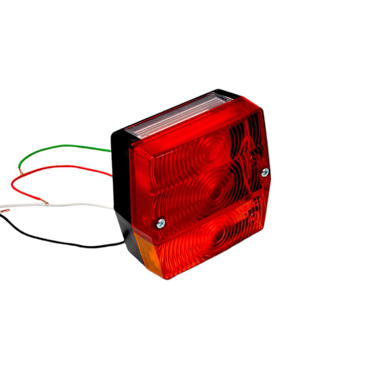 Ліхтар причепа задній малий 12V LED з підсвічуванням номера Україна