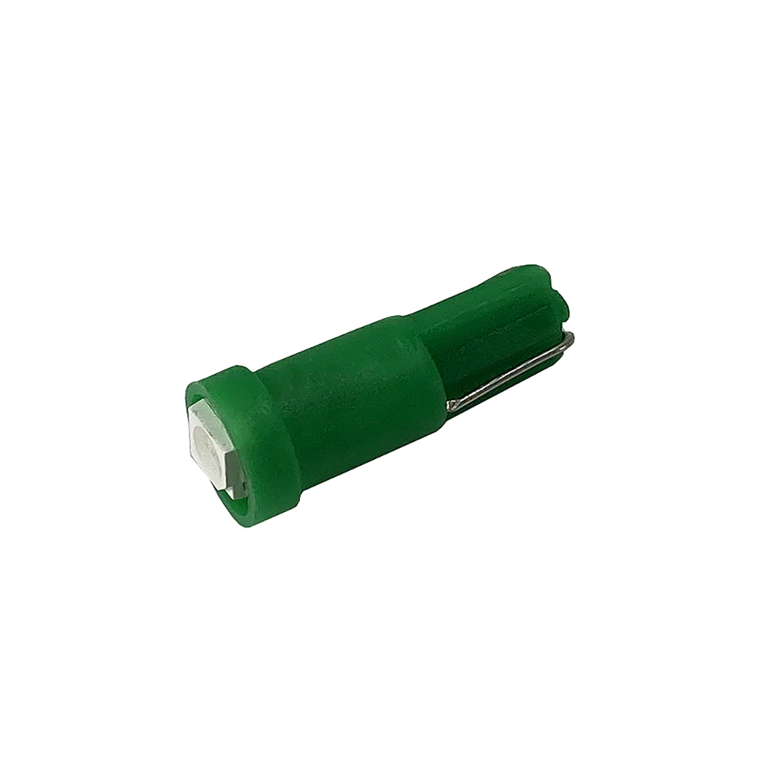 Лампа щитка приладів 2108 б / ц LED T5 12V 1 діод зелена Crystal