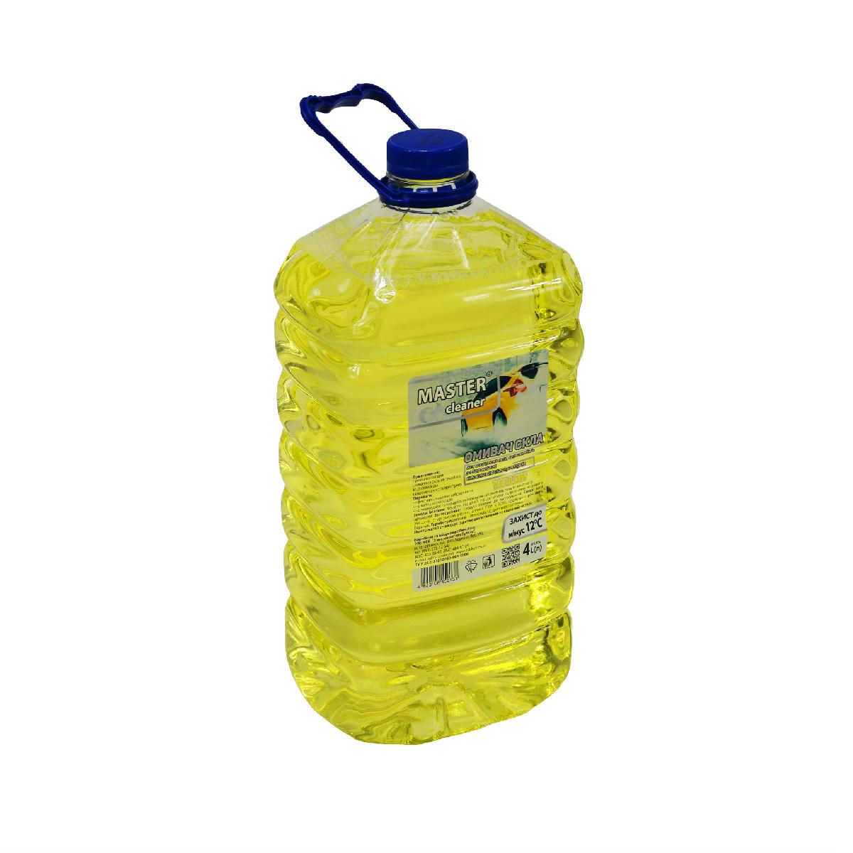 Рідина в бачок омивача зимова 4л -12°C Цитрус Master cleaner