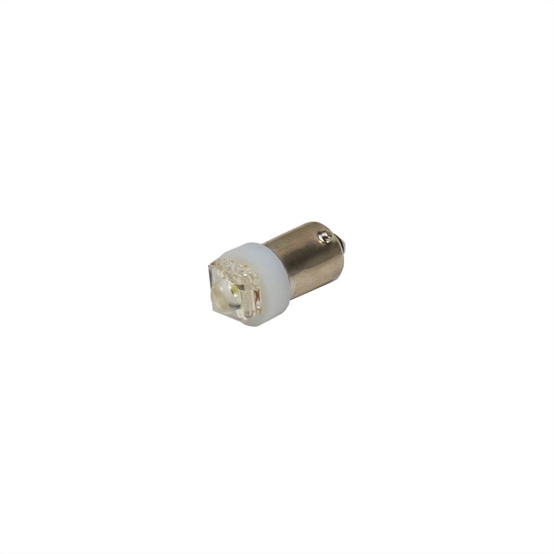 Лампа щитка приладів 2101 LED T4W 24V 1 діод біла "пірання" Crystal
