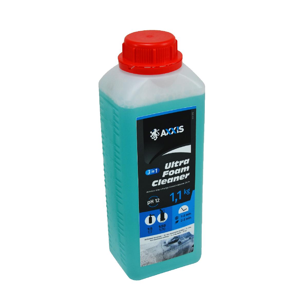 Активна піна 1л Ultra Foam Cleaner 3 в 1 (шампунь) Axxis