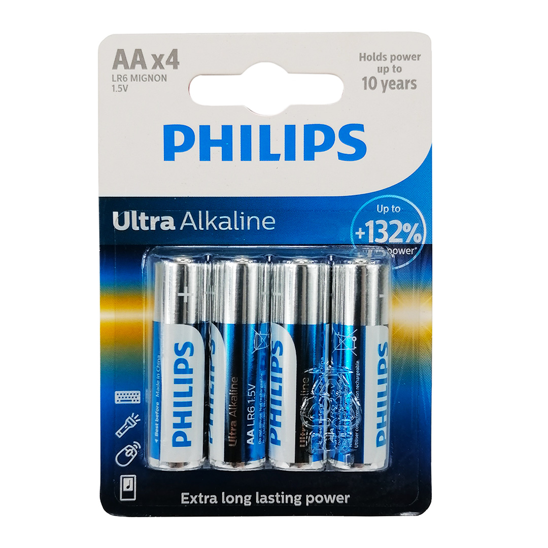 Батарейка LR6/AA (в упак. 4 шт) Ultra Alkaline Blister Philips