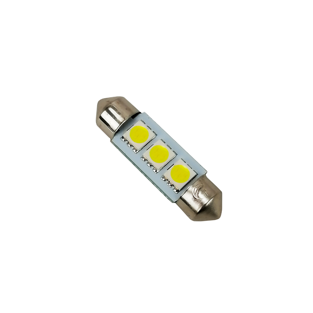 Лампа салону LED 36 мм T11 12V 3 діода WHITE Tempest