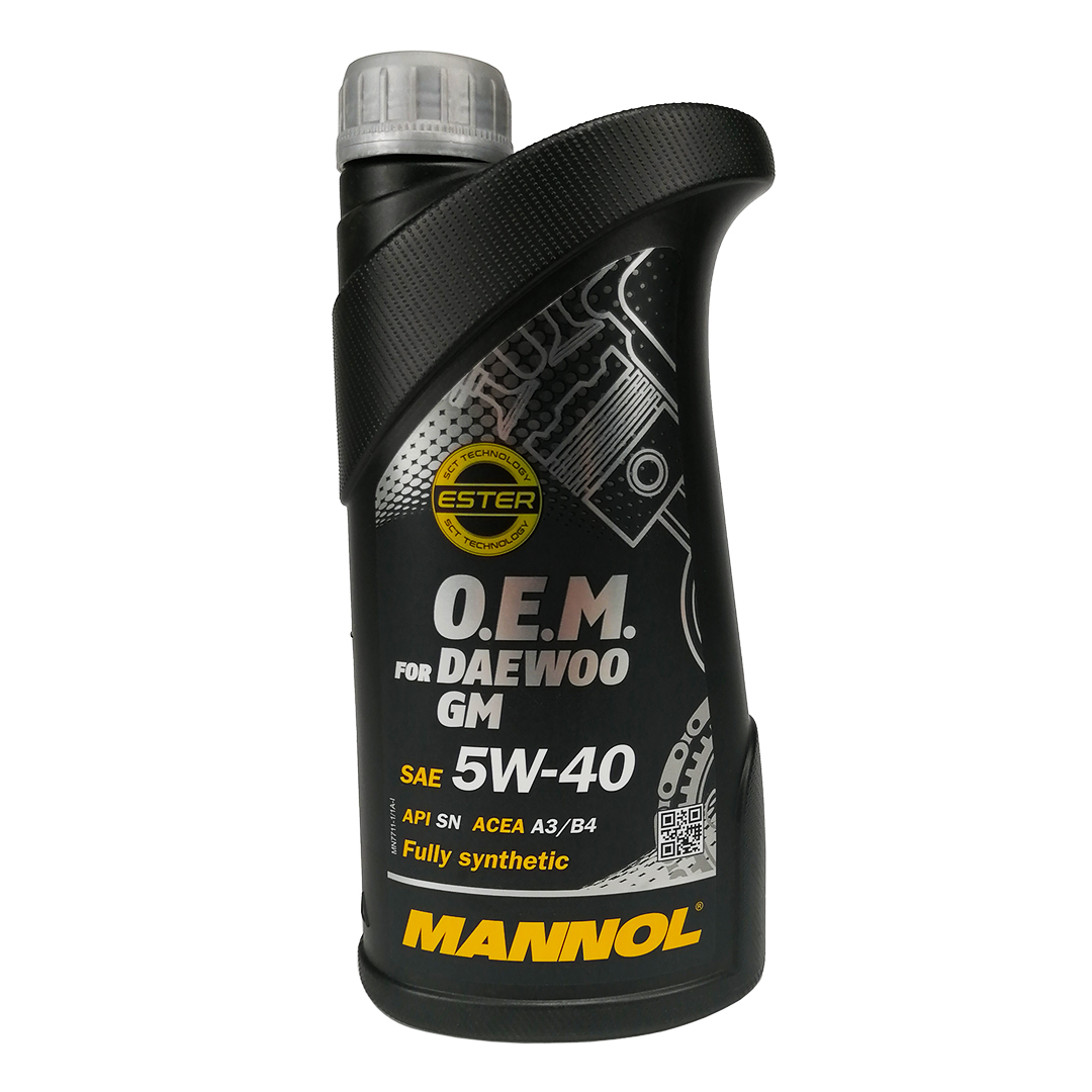 Олива моторна 5W-40 1л Daewoo GM Mannol
