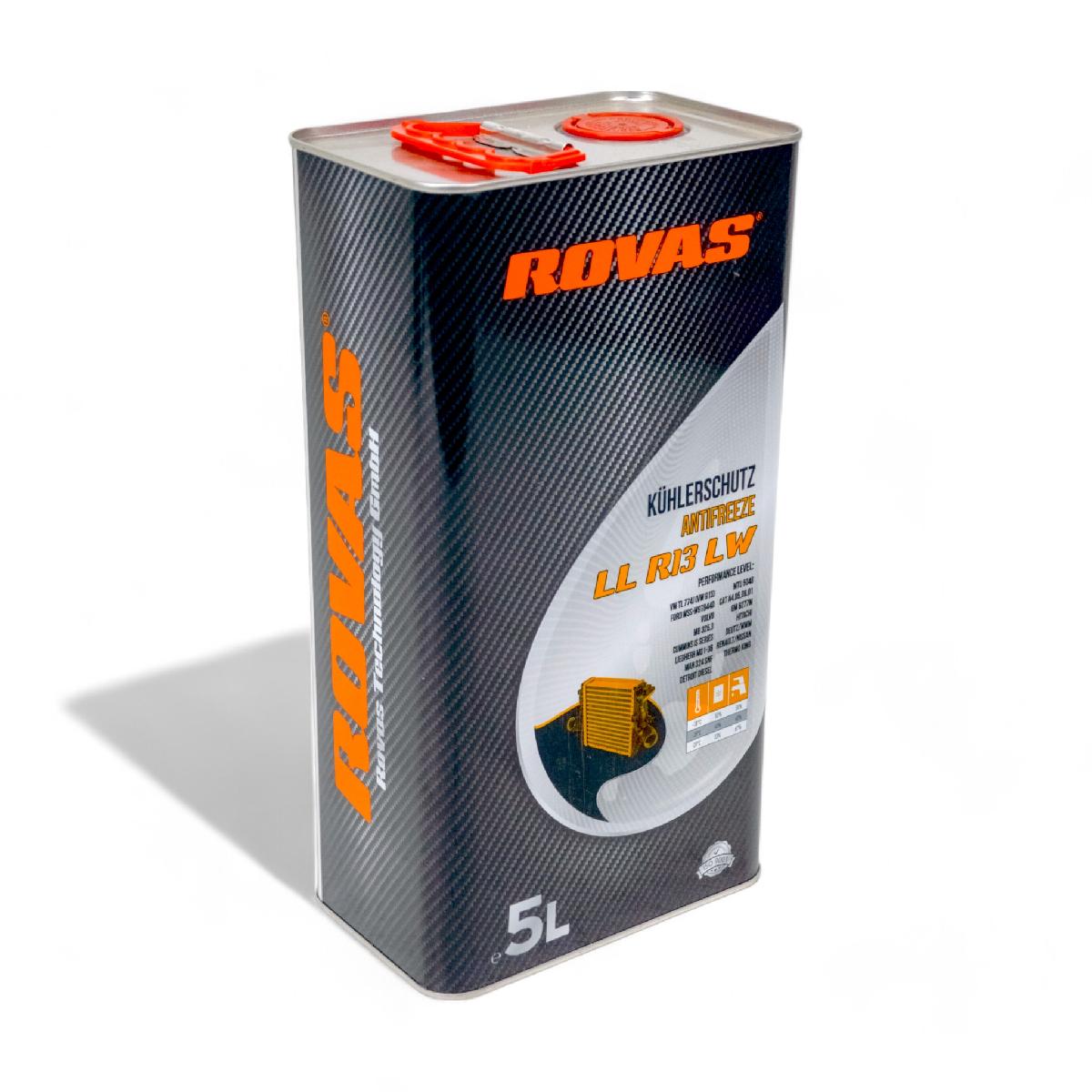 Тосол антифриз (охолоджувальна рідина) 5л жовтий -80 G-13 (концентрат) LL R13 LW Rovas