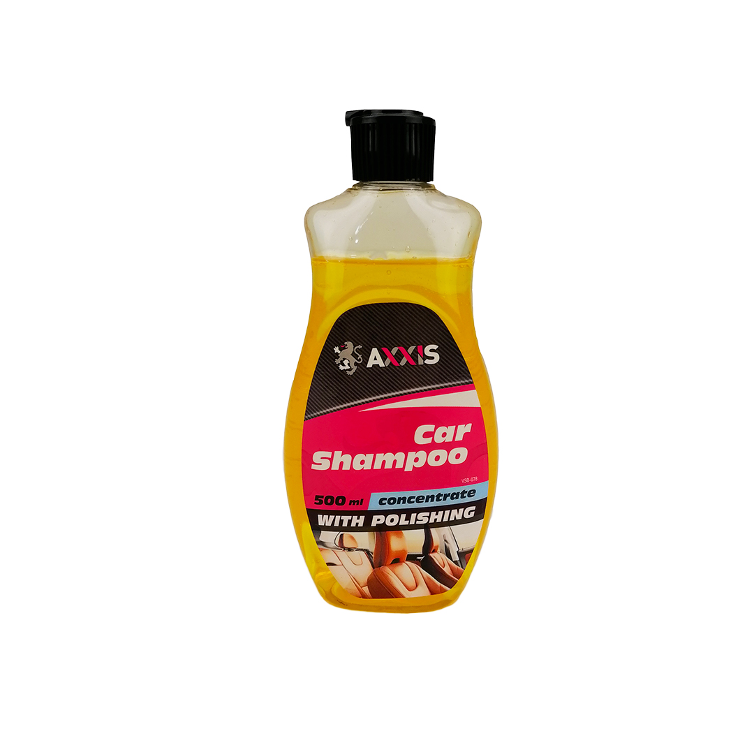 Шампунь автомобільний 500 мл (концентрат) із воском Car Shampoo Axxis