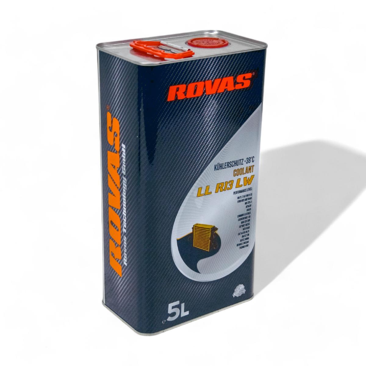 Тосол антифриз (охолоджувальна рідина) 5л жовтий -38 G-13 Coolant LL R13 LW Rovas