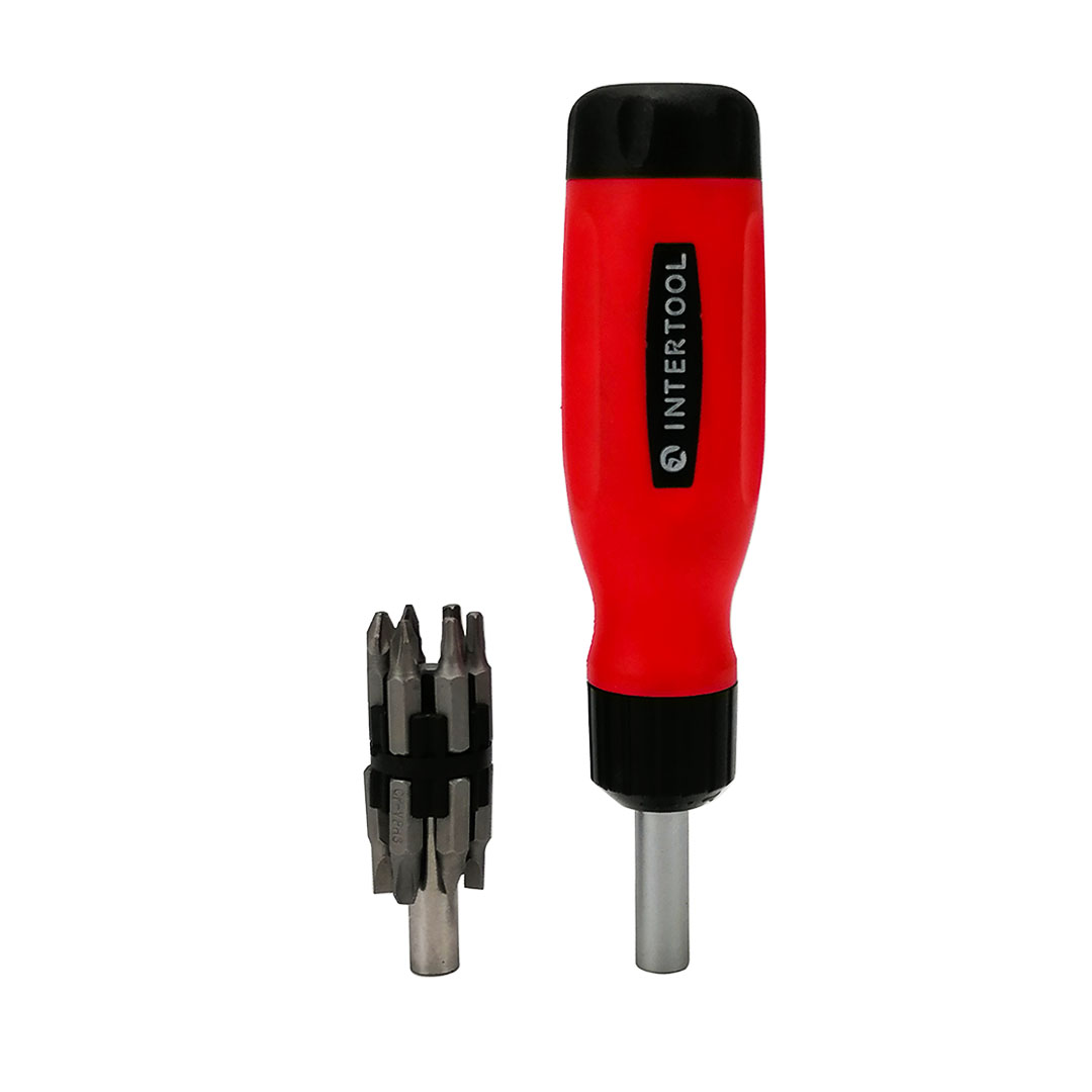 Викрутка з реверсом і тріскачкою 12 шт Intertool