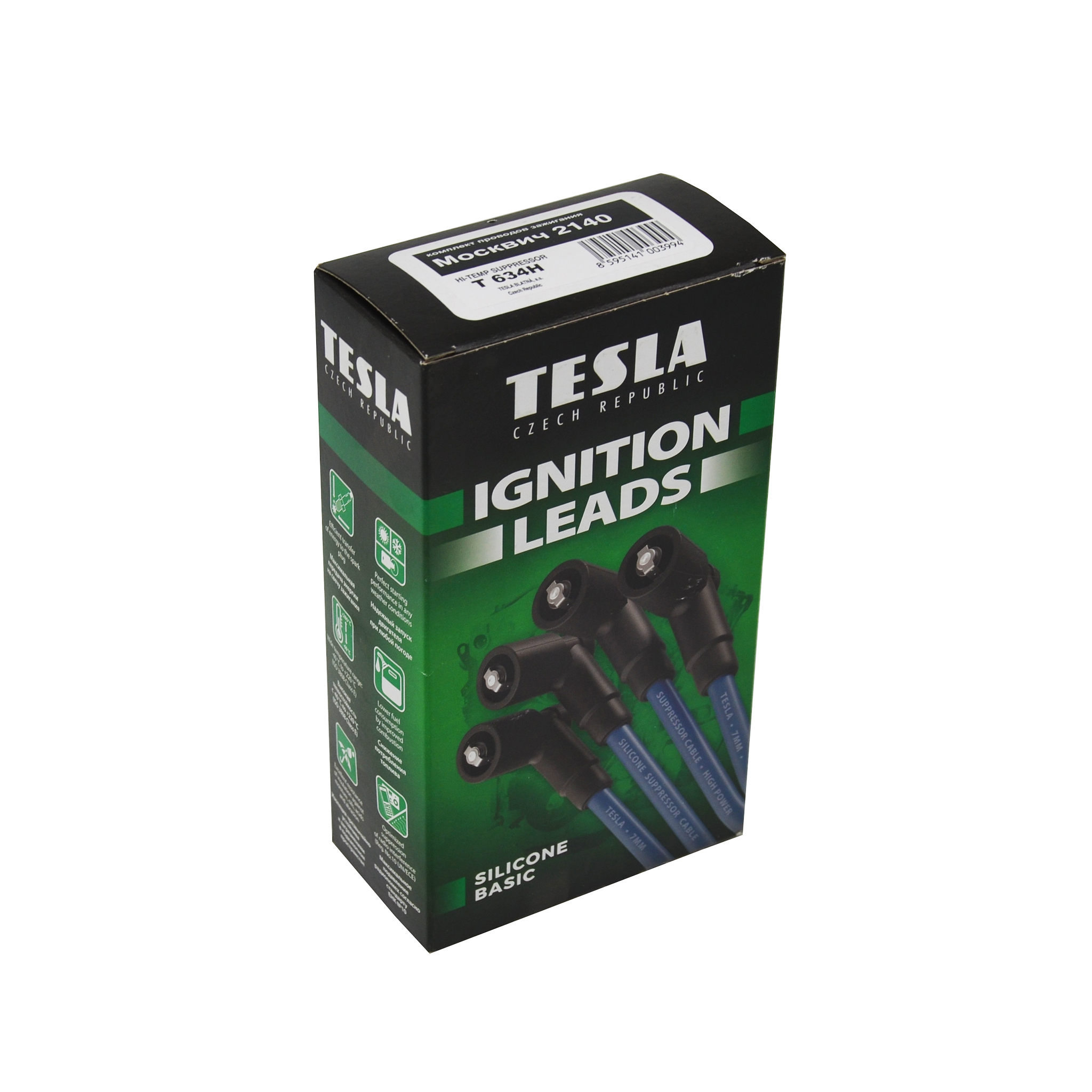 Дроти запалювання Москвич 412, 2140, 2126 Silicone Basic Tesla